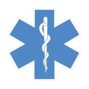  Standard Star of Life Decal With White Border   24 h 