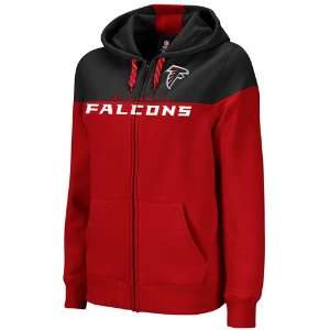 Reebok Atlanta Falcons Womens Football Full Zip Hooded Sweatshirt 