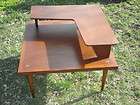 American of Martinsville End Table W/ Inlays Mid Century Danish Mod 