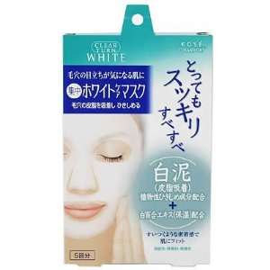  Kose Clearturn White Clay Mask   5 Piece Beauty