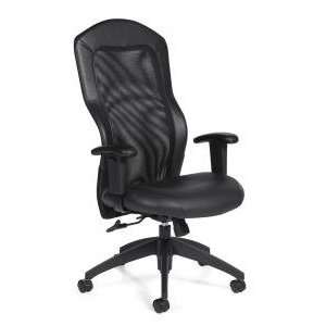  Offices To Go Mesh Back Luxhide Executive Chair Office 