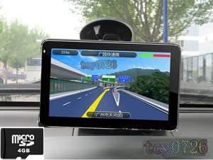 New 5.0 INCH CAR GPS NAVIGATION FM MP3 MP4 4GB card FREE MAP Wince 5.0 