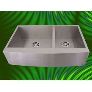   Stainless Steel Curve Front Farm Apron Kitchen Sink: Home Improvement