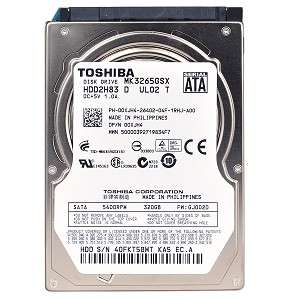 Toshiba 320GB SATA/300 5400RPM 8MB 2.5 Internal Laptop Notebook Hard 