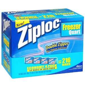 Ziploc Quart Freezer Bags   4/54 ct. pkgs. 