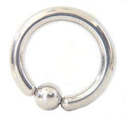 Surgical Steel 10 gauge Captive Hoop Belly Ring  