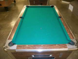 Valley 7 foot coin operated pool table  