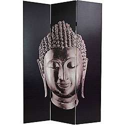 Canvas Double sided Buddha Room Divider (China)  Overstock