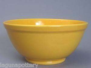 Vintage Bauer Pottery USA Plainware #3 Huge Yellow Mixing Bowl  