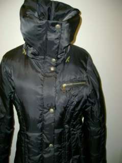 Andrew Marc Down Puffer Maxi Coat Serene NWT $450 Black  