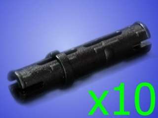 10 New Black Lego Technic Extra Long Connector Axle Friction Pegs Pins 