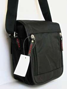 New Mens Side Black Shoulder Messenger Travel Bag Pouch  
