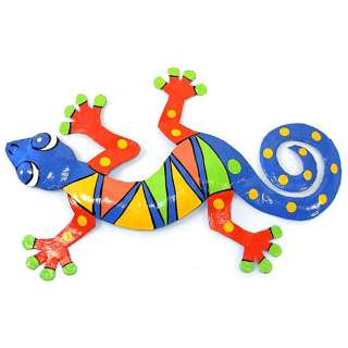   Recycled Oil Drum 13 inch Gecko Wall Art (Haiti)  Overstock