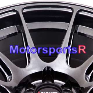 15 15x8.25 XXR 527 Chromium Black Rims Wheels Stance 98 Nissan 240sx 