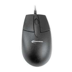  3 Button Scroll Mouse, PS2, Black Electronics