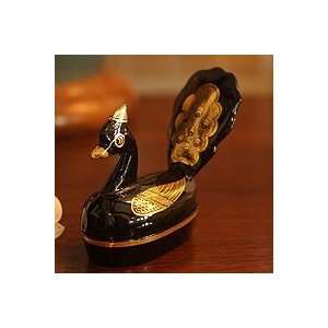  NOVICA Lacquered wood box, Regal Swan Home & Kitchen