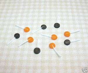 Lola 10 Tiny Lollipops, Halloween DOLLHOUSE Miniatures  