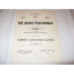  THE BLIND PLOUGHMAN ROBERT CLARKE 1913 SHEET MUSIC FOLDER 