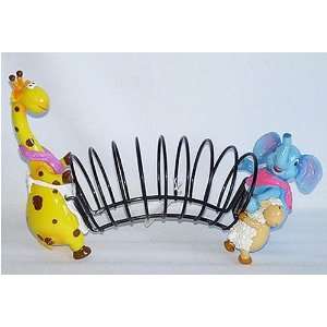  Giraffe, Elephant and Lamb CD holder toy