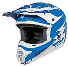 Fly Kinetic Full Face BMX / MX Helmet sz Adult XS Blue/White