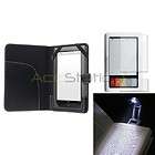   1st 2 LCD Screen Protectors+Leather Cover Case+LED Book Reading Light
