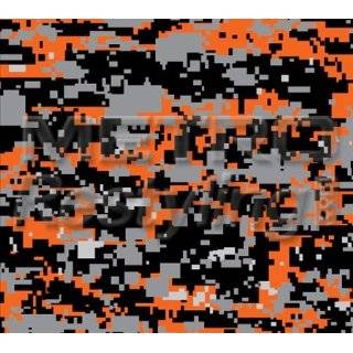Digital Orange Tiger Camouflage Vinyl Wrap Decal Adhesive Backed 