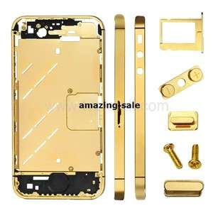 For iPhone 4s 4GS Gold Plate Mid Board Middle Bezel Chassis Frame 
