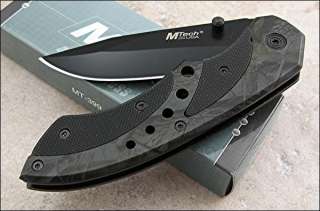 MTech Black Dark Camo G10 Handles Linerlock Knife NEW  
