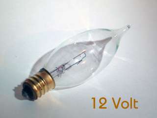 12V Chandelier Light Bulb Candelabra E12 Base 40 Watt  