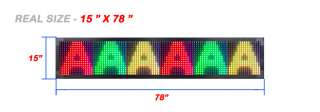 15x78 OUTDOOR LED PROGRAMMABLE SCROLLING SIGN (RPG)  