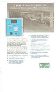 Carbon Monoxide Gas Monitor MSA ZGARD COMBO  