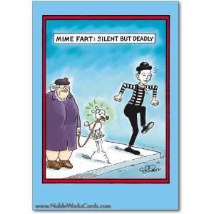  Funny Birthday Card Mime Fart Humor Greeting Daniel 
