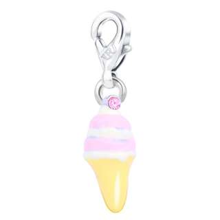   Jewelry Ice cream Shape Yellow Citrine Fashion Charms For Chain  
