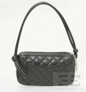 Chanel Black & White Quilted Leather Small Cambon Handbag  