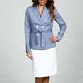 Calvin Klein Womens 2 button Double breasted Jacket Skirt Suit Was 