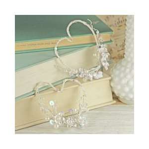  Prima   Amore Collection   Heart Embellishments   Frost 