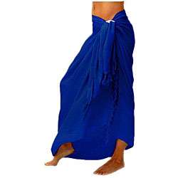 Solid Blue Sarong (Indonesia)  