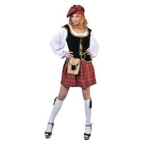 Funny Fashion FF10154 STD Womens Highland Hottie Lass Costume Size 