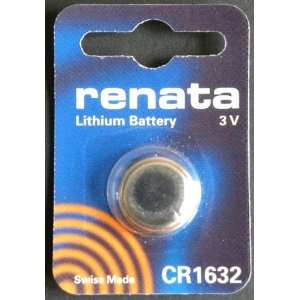  One (1) X Renata Cr1632 Lithium Coin Cell Battery 3V 