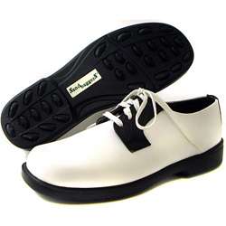 Sandbaggers Danielle Black on White Golf Shoes  