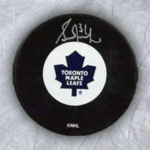GRANT FUHR Toronto Maple Leafs Autographed Hockey PUCK