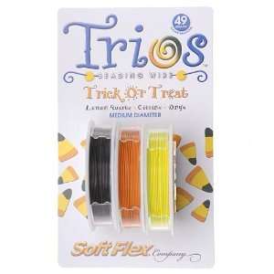  Soft Flex Beading Wire Lot Trios Three Color Set Trick Or 