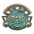 Copper Warrior God in Battle Mask (Peru)  