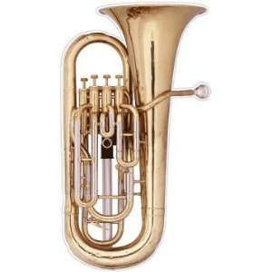  Horn Brass Euphon music instrument car bumper sticker 