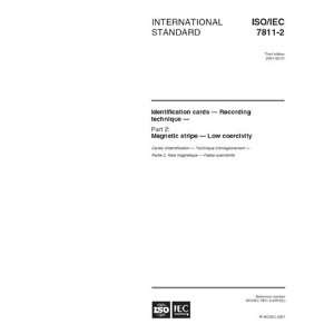 ISO/IEC 7811 22001, Identification cards    Recording technique 