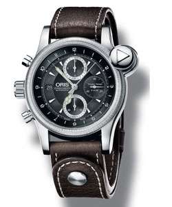 Oris Flight Timer Limited Edition Mens Leather Strap Watch 