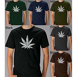 Los Angeles Pop Art Mens Marijuana Leaf T shirt  Overstock