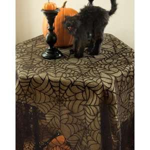 Gothic Lace Spiderweb Table Topper:  Kitchen & Dining