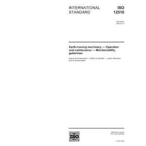   and maintenance   Maintainability guidelines: ISO/TC 127/SC 3: Books
