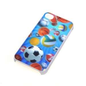  3D Colorful Ball Skin Cover Hard Case for Apple iPhone 4 